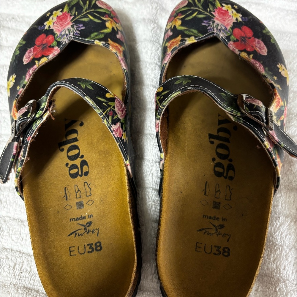 Floral Black Mules by goby - Picture 3 of 8